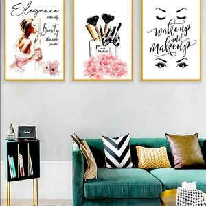 Lady Lounge or Makeup Room Unframed Art